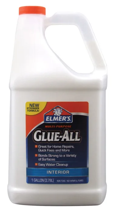Elmer's Glue-All High Strength Polyvinyl acetate homopolymer Clear All Purpose Adhesive 1 gal (Pack of 2)