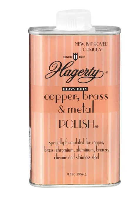 Hagerty No Scent Brass and Copper Polish 8 oz Liquid (Pack of 12)