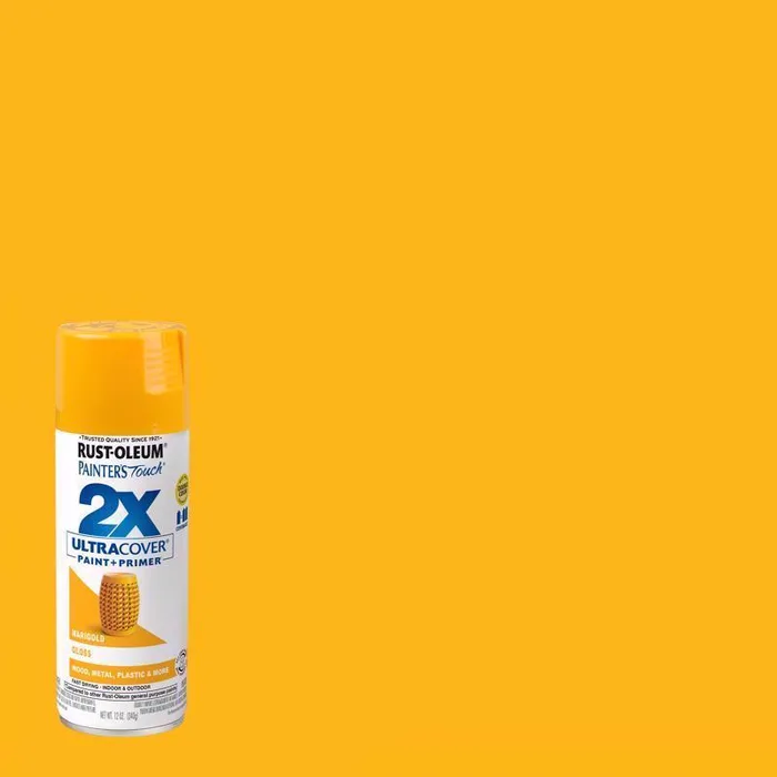 Rust-Oleum Painter's Touch 2X Ultra Cover Gloss Marigold Spray Paint 12 oz (Pack of 6)
