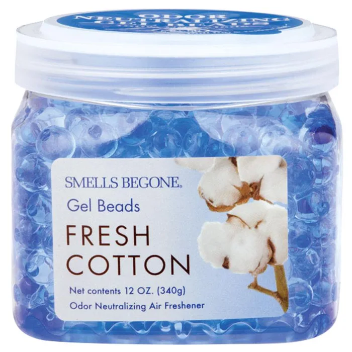Smells Begone Fresh Cotton Scent Odor Neutralizer 12 oz Gel Beads (Pack of 6)