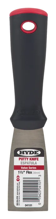 Hyde Value Series 1.5 in. W X 7-1/2 in. L Carbon Steel Flexible Putty Knife (Pack of 5)
