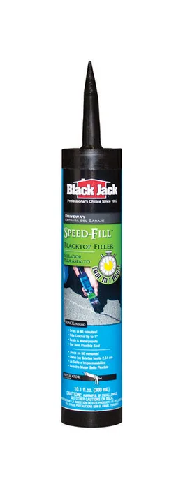 Black Jack Speed-Fill Gloss Black Polymer Rubberized Asphalt Crack Filler 10.1 oz (Pack of 12)