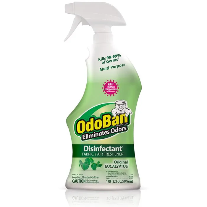 OdoBan Eucalyptus Scent Disinfectant Laundry & Air Freshener 1 qt 1 pk (Pack of 6)