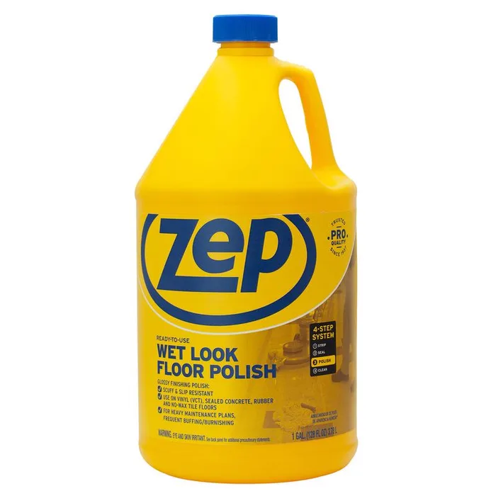 Zep Wet Look Floor Polish Liquid 1 gal (Pack of 4)