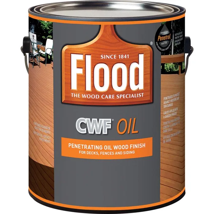 Flood CWF-UV Matte Cedar Fully-Transparent Water-Based Wood Finish 1 gal (Pack of 4)