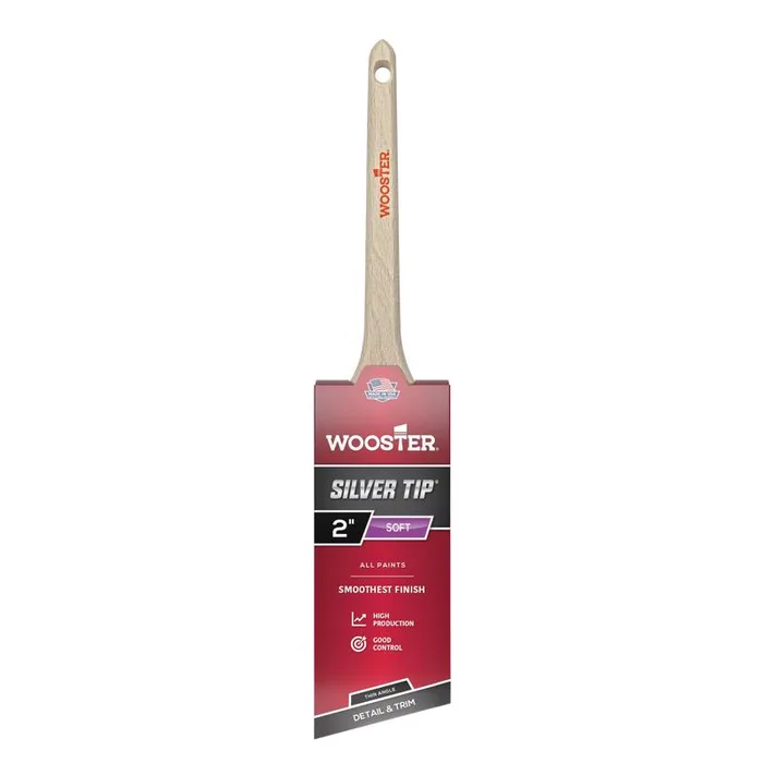Wooster Silver Tip 2 in. Soft Thin Angle Paint Brush (Pack of 6)