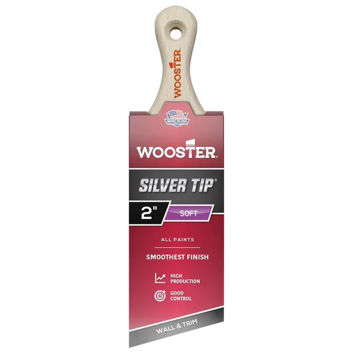 Wooster Silver Tip 2 in. Soft Angle Paint Brush (Pack of 6)