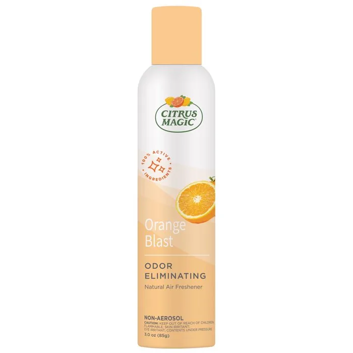 Citrus Magic Fresh Orange Scent Air Freshener Spray 3 oz Aerosol (Pack of 6)