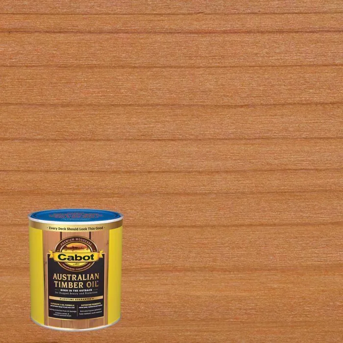 Cabot Australian Timber Oil Low VOC Transparent Honey Teak Oil-Based Alkyd Australian Timber Oil 1 q (Pack of 4)