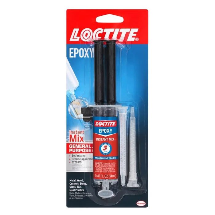 Loctite Instant Mix High Strength Epoxy Translucent Yellow Epoxy 0.47 oz (Pack of 6)
