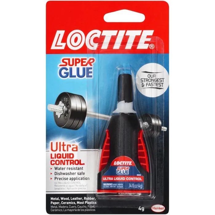 Loctite Ultra Liquid Control High Strength Ethyl Cyanoacrylate Clear Super Glue 4 gm (Pack of 6)