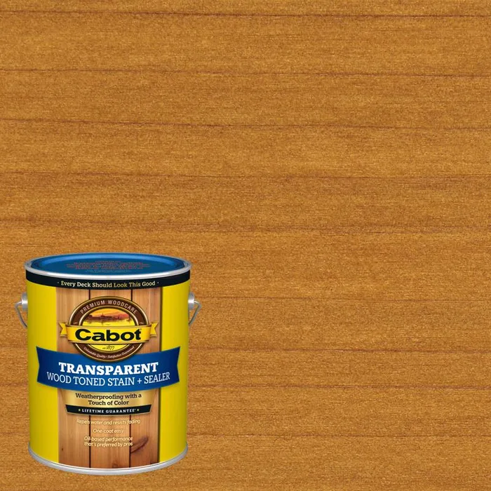Cabot Wood Toned Low VOC Transparent Heartwood Oil-Based Alkyd Deck and Siding Stain 1 gal (Pack of 4)