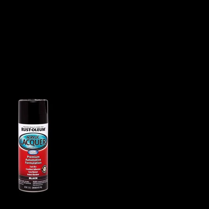 Rust-Oleum Automotive Lacquer Gloss Black Automotive Acrylic Lacquer Spray 12 oz (Pack of 6)