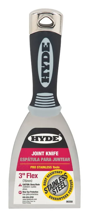 Hyde 3 in. W Stainless Steel Flexible Scraper (Pack of 5)