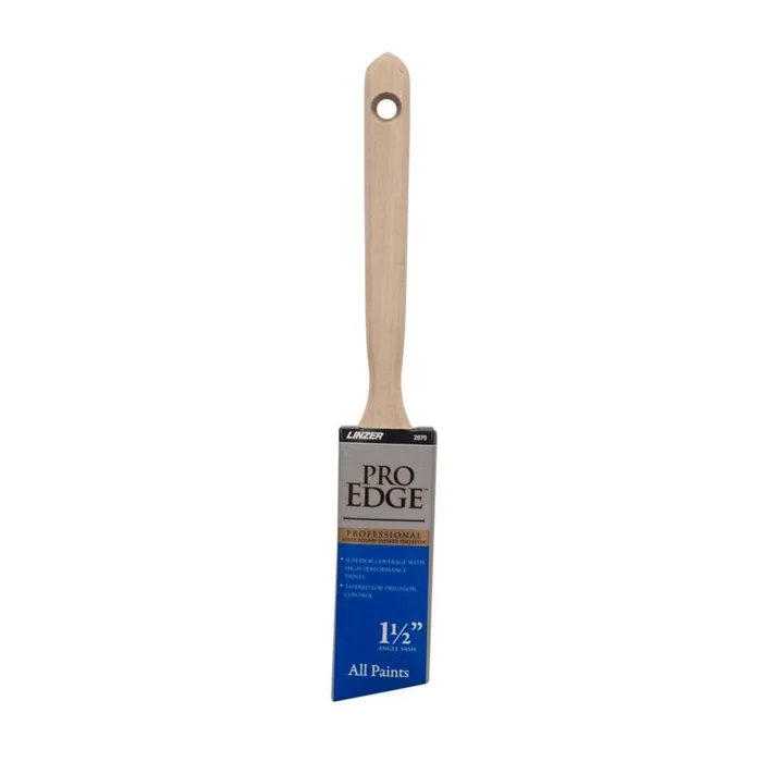 Linzer Pro Edge 1-1/2 in. Extra Soft Angle Trim Paint Brush (Pack of 6)