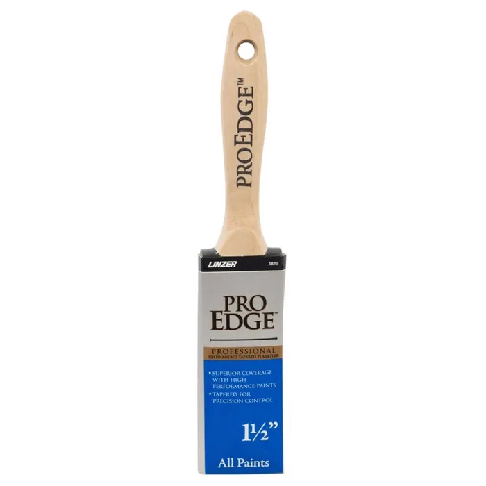 Linzer Pro Edge 1-1/2 in. Flat Paint Brush (Pack of 6)