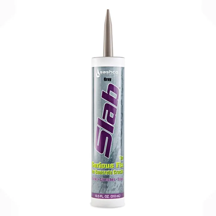 Sashco Slab Cement Crack Filler 10.5 linear ft Gray (Pack of 12)