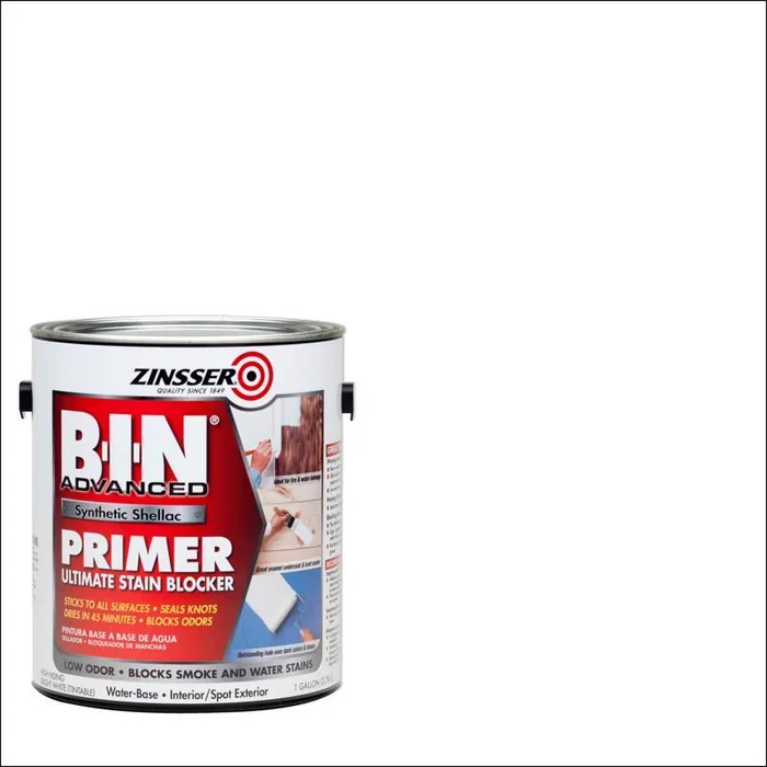 Zinsser B-I-N Advanced White Shellac-Based Acrylic Primer and Sealer 1 gal (Pack of 2)