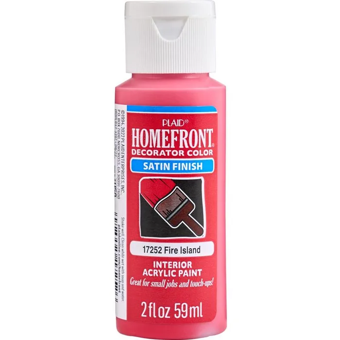Homefront Satin Fire Island Hobby Paint 2 oz (Pack of 3)