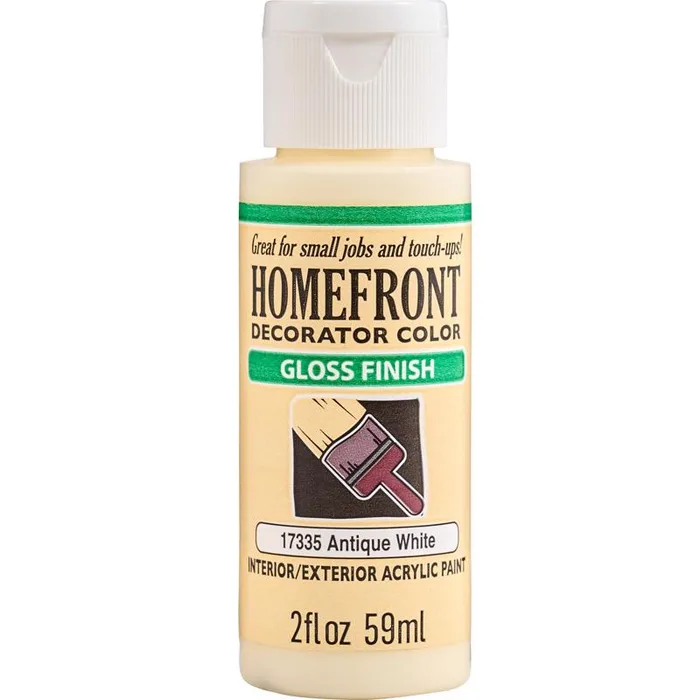 Homefront Gloss Antique White Hobby Paint 2 oz (Pack of 3)