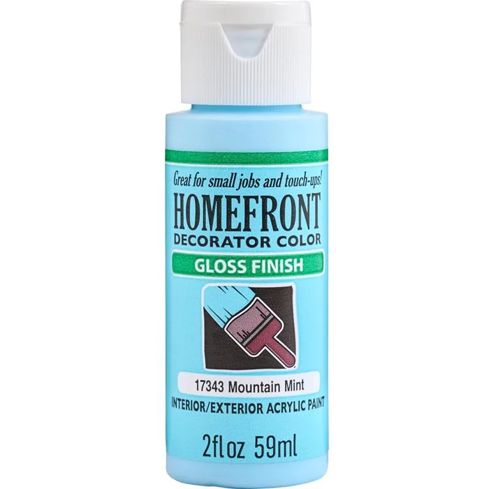 Homefront Gloss Mountain Mint Hobby Paint 2 oz (Pack of 3)