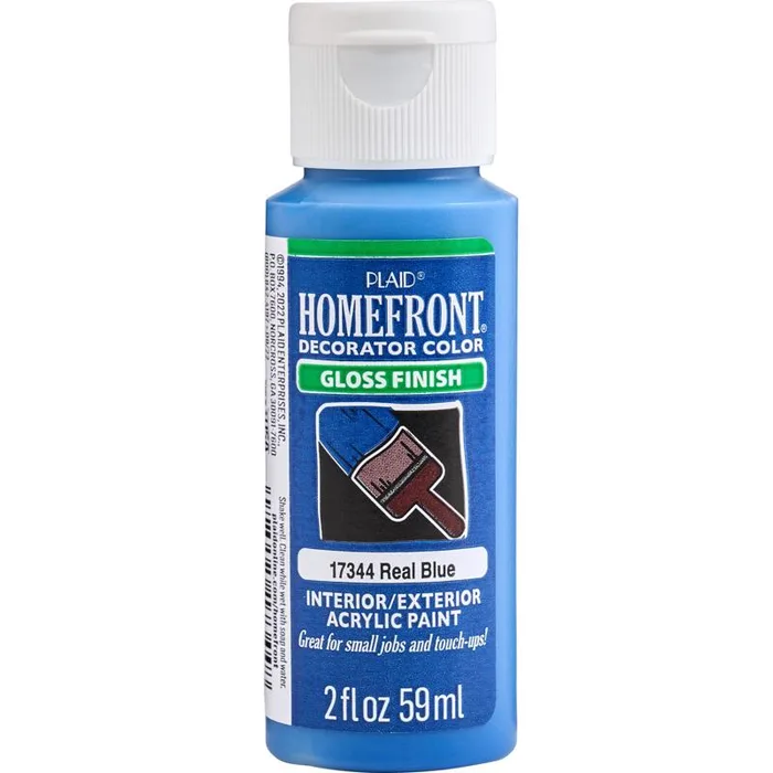 Homefront Gloss Real Blue Hobby Paint 2 oz (Pack of 3)