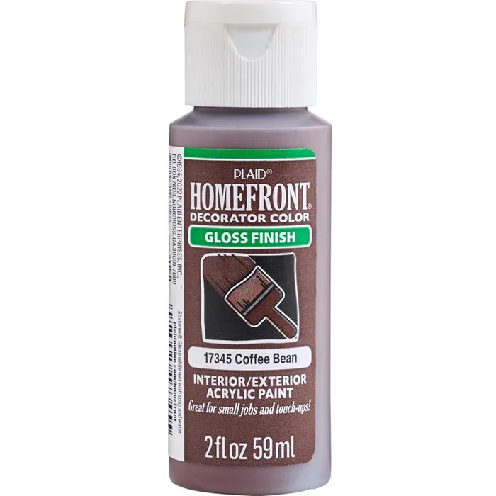Homefront Gloss Coffee Bean Hobby Paint 2 oz (Pack of 3)