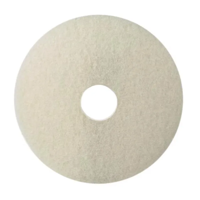 Gator 17 in. D Non-Woven Natural/Polyester Fiber Floor Polishing Pad White (Pack of 5)