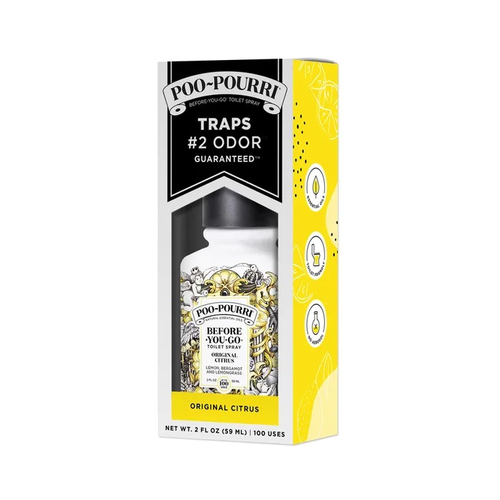 Poo-Pourri Citrus Scent Odor Eliminator 2 oz Liquid (Pack of 12)