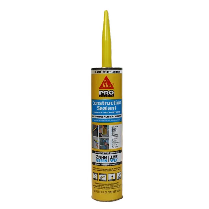 Sika Pro Select White Polyurethane All Purpose Construction Sealant 10.1 oz (Pack of 12)