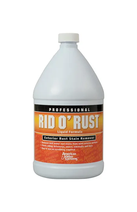 American Hydro Systems Rid O' Rust 1 gal Liquid Exterior Rust Stain Remover (Pack of 4)