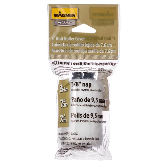 Wagner Smart Edge Polyester 3 in. W X 3/8 in. Paint Roller Cover 1 pk