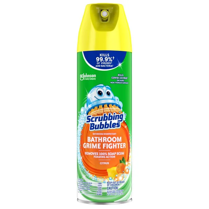 Scrubbing Bubbles Citrus Scent Bathroom Cleaner 20 oz Foam (Pack of 12)