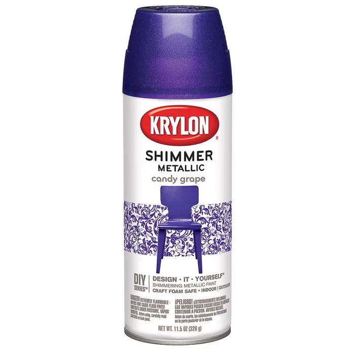 Krylon Metallic Purple Shimmer Spray Paint 11.5 oz (Pack of 6)