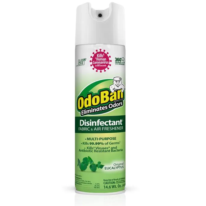 OdoBan Eucalyptus Scent Disinfectant Fabric & Air Freshener 14 oz (Pack of 6)