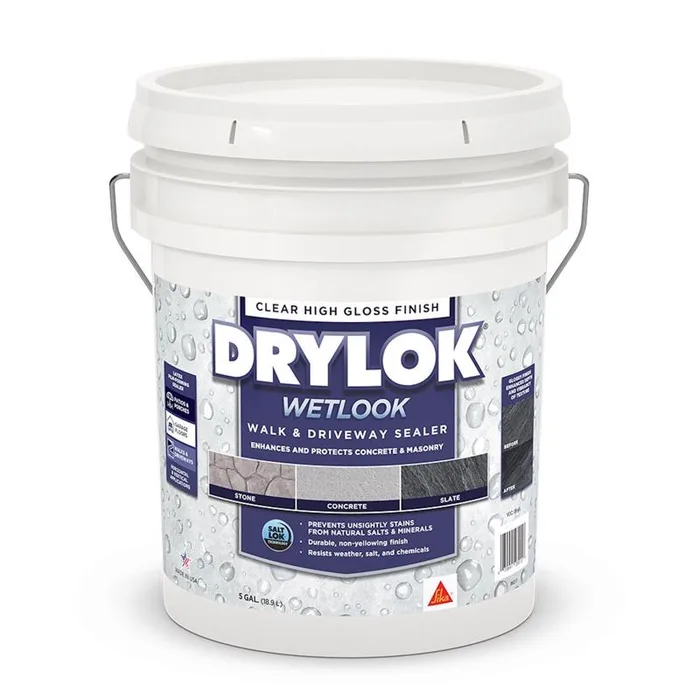 Drylok High-Gloss Clear Latex Concrete and Masonry Sealer 5 gal