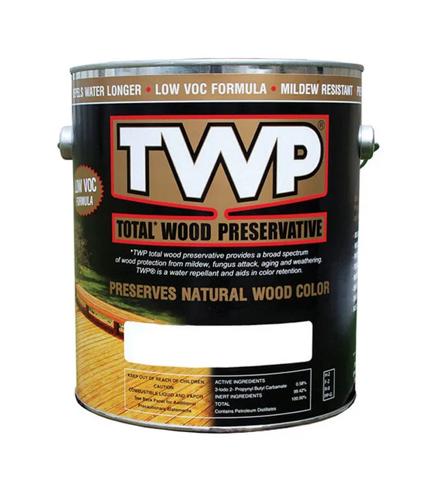 TWP 1500 Series Flat/Matte Dark Oak Semi-Transparent Oil-Based Wood Preservative 1 gal (Pack of 4)