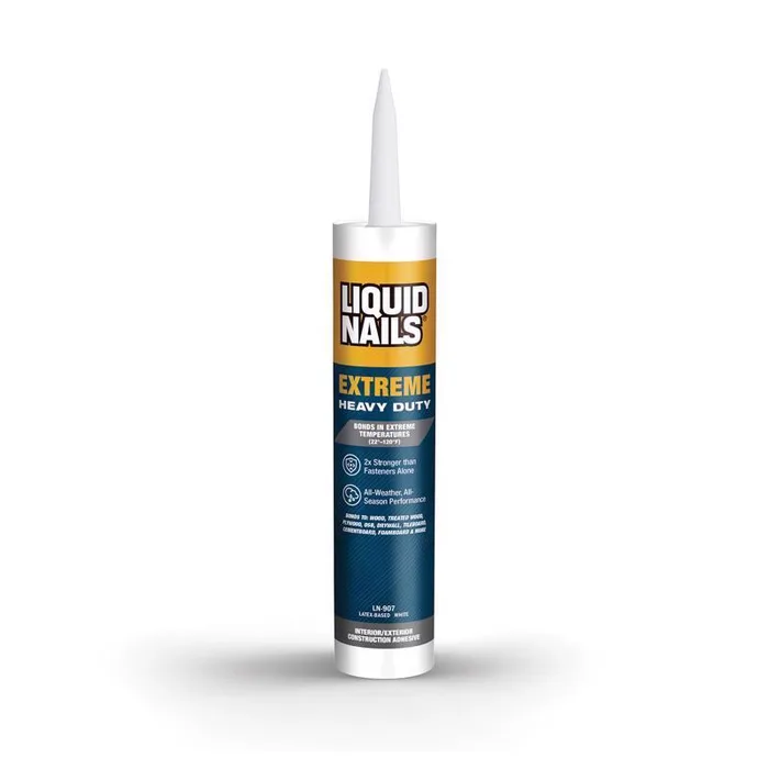 Liquid Nails Extreme Heavy Duty Acrylic Latex Construction Adhesive 10 oz (Pack of 12)