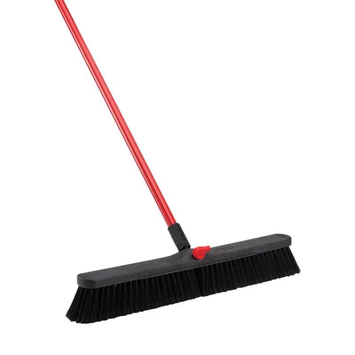 Libman High Power Polyethylene Terephthalate 24 in. Smooth Surface Push Broom (Pack of 4)