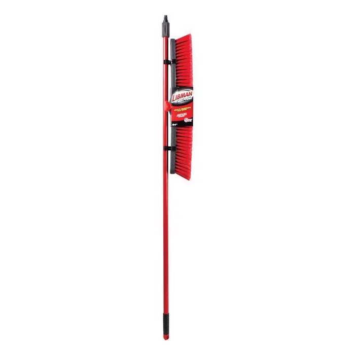 Libman High Power Polyethylene Terephthalate 24 in. Multi-Surface Push Broom (Pack of 4)