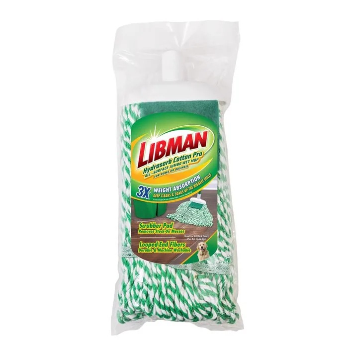 Libman Jumbo 10.5 in. Wet Cotton Mop Refill 1 pk (Pack of 6)