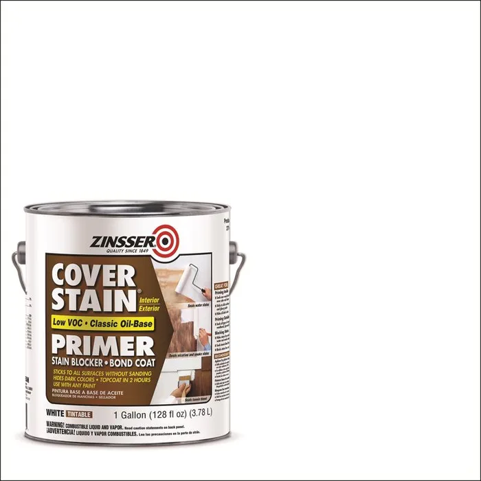 Zinsser Cover Stain White Oil-Based Alkyd Primer 1 gal (Pack of 2)