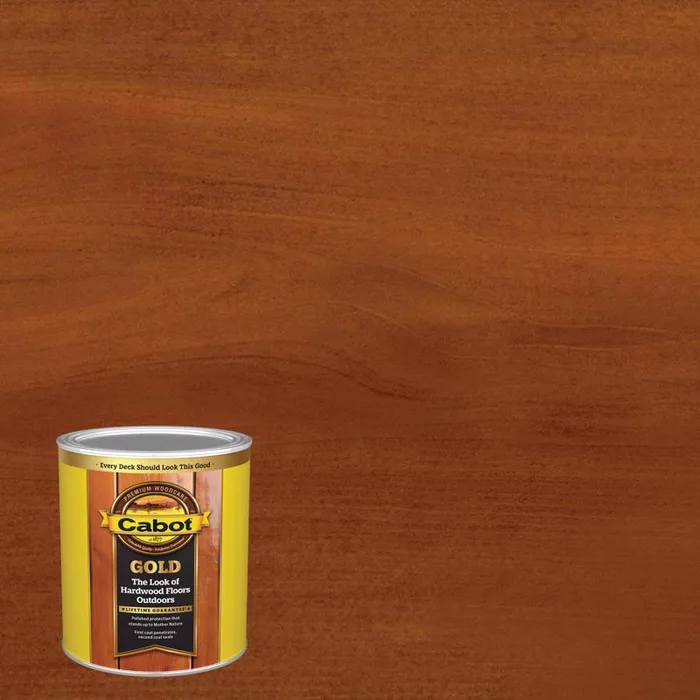 Cabot Gold Satin Sunlit Walnut Deck Varnish 1 qt (Pack of 4)