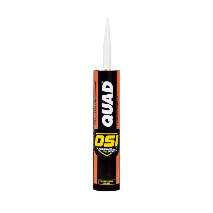 OSI Quad Clay Elastomeric Polymers Door/Siding/ Window Sealant 10 oz (Pack of 12)