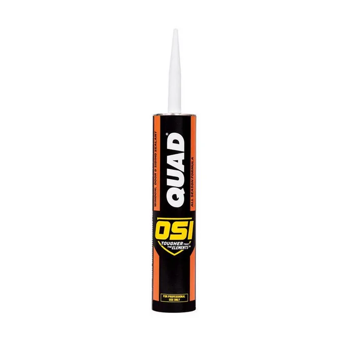 OSI Quad Beige Elastomeric Polymers Door/Siding/ Window Sealant 10 oz (Pack of 12)
