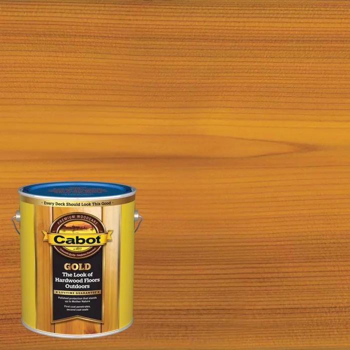 Cabot Gold Low VOC Satin Sun-Drenched Oak Deck Varnish 1 gal (Pack of 4)