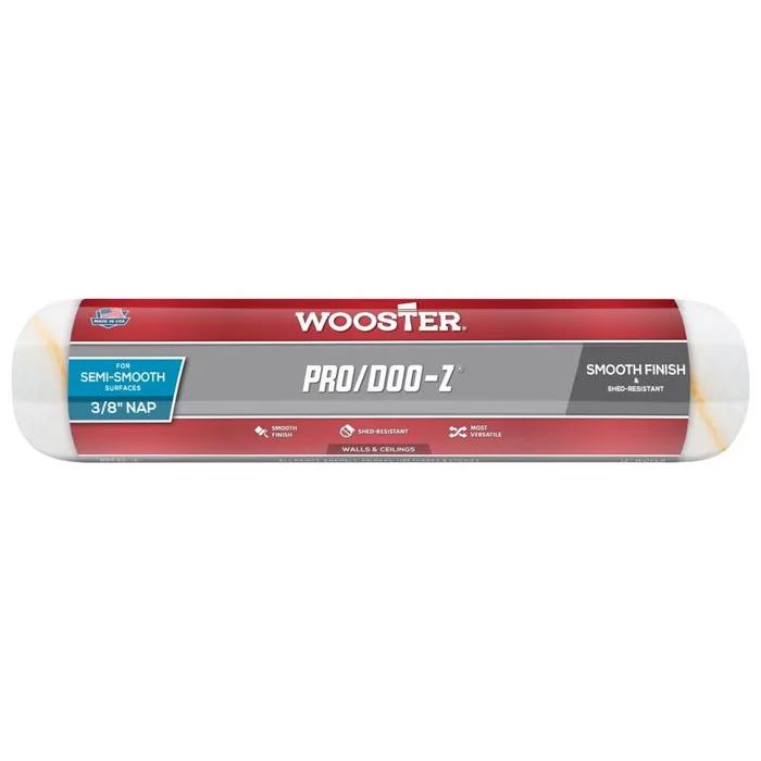 Wooster Pro/Doo-Z Woven Fabric 12 in. W X 3/8 in. Regular Paint Roller Cover 1 pk