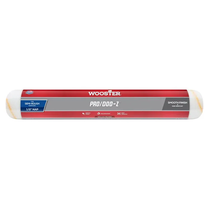 Wooster Pro/Doo-Z Woven Fabric 18 in. W X 1/2 in. Regular Paint Roller Cover 1 pk