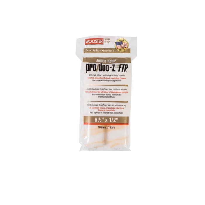 Wooster Pro/Doo-Z FTP Synthetic Blend 6-1/2 in. W X 1/2 in. Mini Paint Roller Cover 2 pc