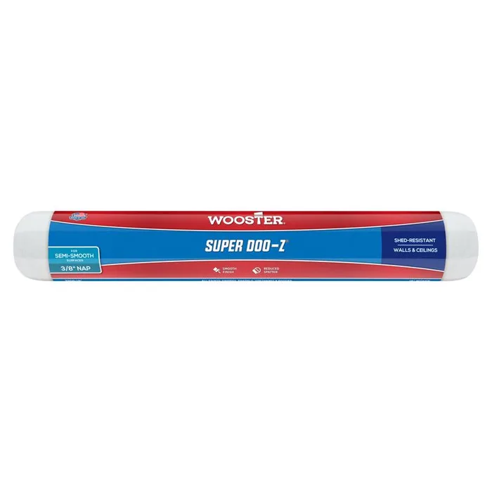Wooster Super Doo-Z Fabric 18 in. W X 3/8 in. Regular Paint Roller Cover 1 pk (Pack of 6)